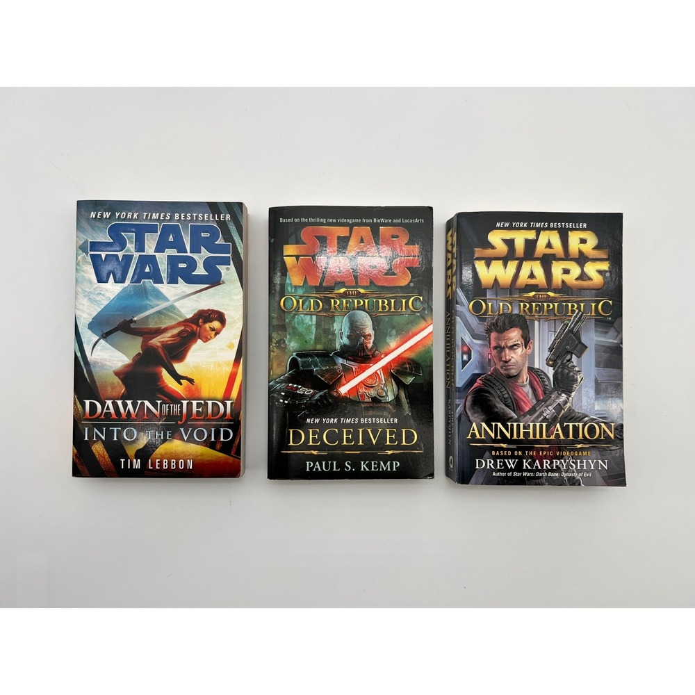 Star Wars The Old Republic & Dawn of the Jedi 3 Book Lot Deceived Annihilation